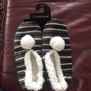 Cuddl Duds Slippers Sz L (9-10)
